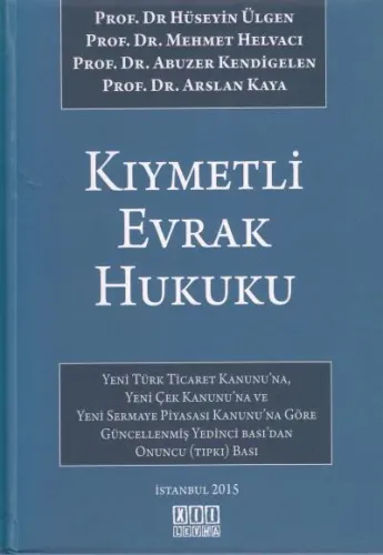 Kıymetli Evrak Hukuku