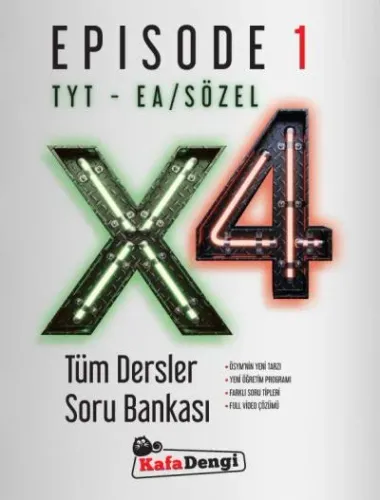 Kafadengi TYT EA-Sözel Tüm Dersler Soru Bankası X4 Episode 1-YENİ Kafa