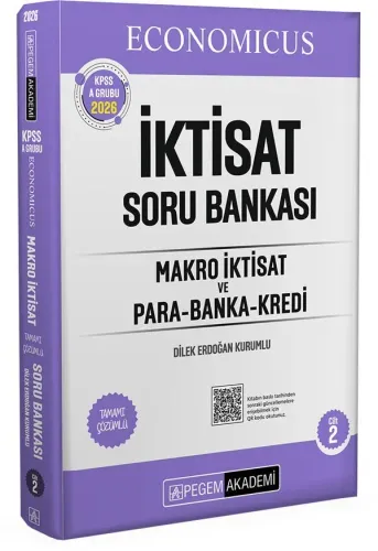 Pegem Yayınları 2026 KPSS A Grubu Economicus İktisat Soru Bankası Cilt