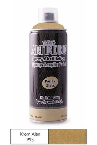 Artdeco Akrilik Sprey Boya 400ml Krom Altın 995