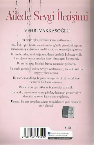 Ailede Sevgi İletişimi Vehbi Vakkasoğlu Nesil %50 indirimli