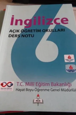 İngilizce Açık Öğretim Okulları Ders Notu 6