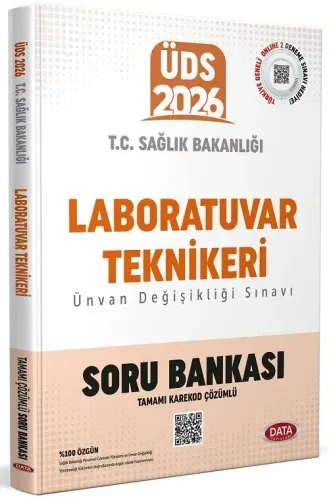 Data Yayınları 2026 T.C. Sağlık Bakanlığı ÜDS Laboratuvar Teknikeri Kadrosu Soru Bankası (Karekod Çözümlü)