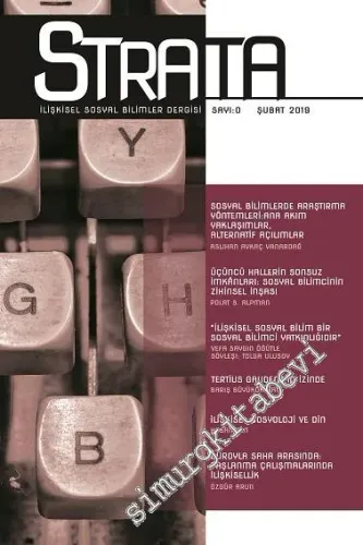 Strata İlişkisel Sosyal Bilimler Dergisi - Sayı: 0      Şubat  2019