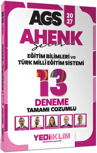 Yediiklim Yayınları 2027 MEB AGS Ahenk Serisi Eğitim Bilimleri ve Türk