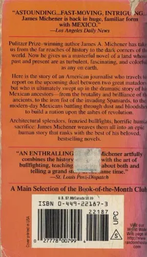 A Novel Mexico (Cep Boy) James A. Michener Fawcett Crest