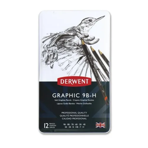 Derwent Graphic Set Soft 12li Dereceli Kalem Seti