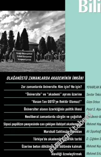 Toplum ve Bilim - Üç Aylık Dergi - Olağanüstü Zamanlarda Akademinin İmkanı - Sayı: 156        2021