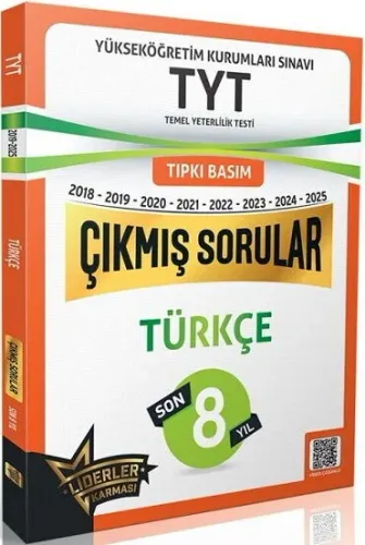 YKS TYT TÜRKÇE LİDERLER KARMASI DENEME SON 8 YIL