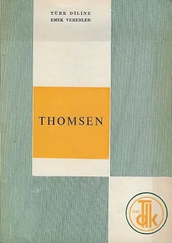Türk Diline Emek Verenler Thomsen