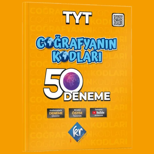 Coğrafyanın Kodları TYT Coğrafya Çözümlü 50 Deneme KR Akademi Yayınları