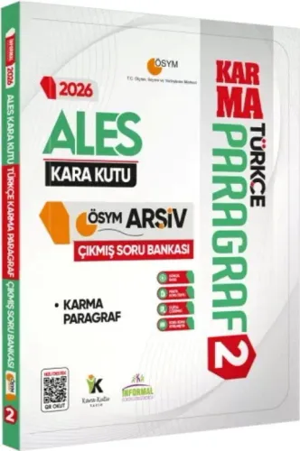 İnformal Yayınları 2026 ALES Türkçenin Kara Kutusu PARAGRAF 2 KARMA ÖS