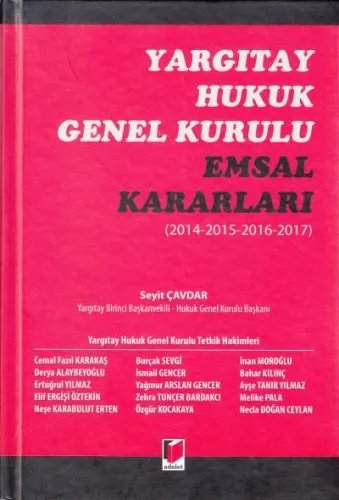 Yargıtay Hukuk Genel Kurulu Emsal Kararları