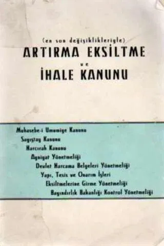 Artırma Eksiltme ve İhale Kanunu