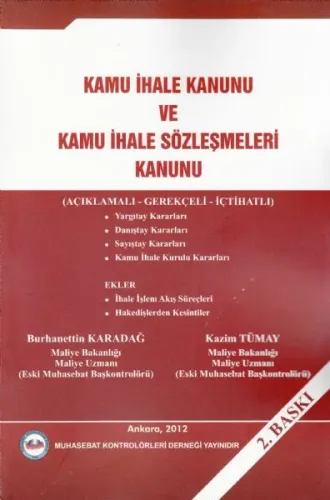 Kamu İhale Kanunu Ve Kamu İhale Sözleşmeleri Kanunu