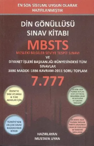 Asil Din Gönüllüsü Sınav Kitabı MBSTS 2015