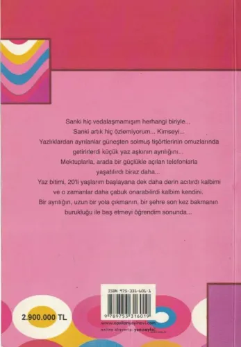 Yaz Bitmesin İclal Aydın Epsilon Yayıncılık