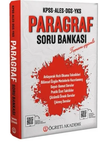 Kim Korkar Paragraf Soru Bankası AGS KPSS ALES DGS TYT AYT MSÜ