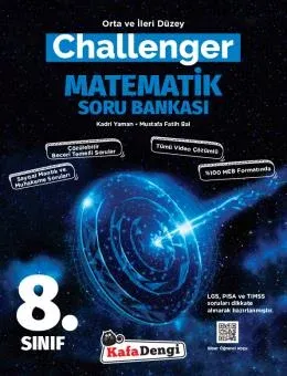 KAFADENGİ 8. SINIF CHALLENGER MATEMATİK SORU BANKASI (TÜMÜ VİDEO ÇÖZÜM