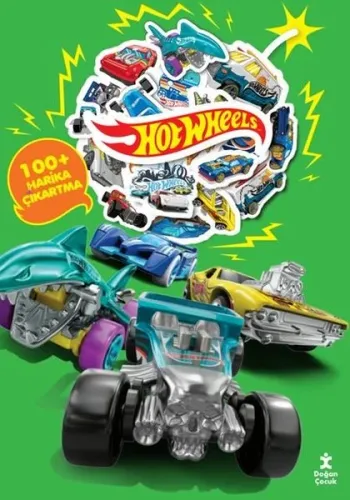 Hot Wheels Boyama Kitabı Çıkartma Bombası 100 + Harika Çıkartma