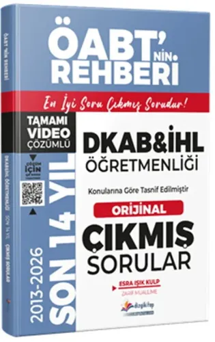Dizgi Kitap Yayınları 2027 MEB-AGS ÖABT DKAB İHL Son 14 Yıl Orijinal Video Çözümlü Çıkmış Sorular