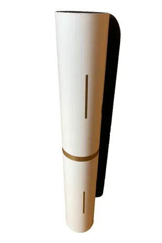 Rubber Yoga-Pilates Mat Golden Line 4 mm Lotus Beyaz