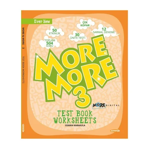 MORE & MORE 3.SINIF WORKSHEETS & TEST BOOK & SELFIE TEST