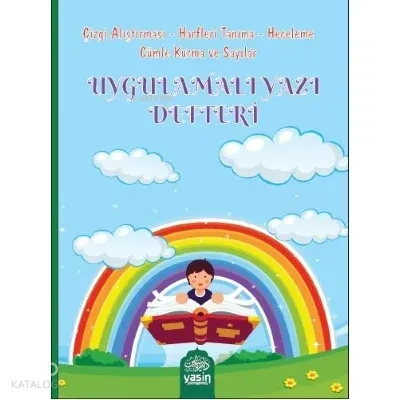 Uygulamalı Yazı Defteri Çocuk İçin Düz Yazılı