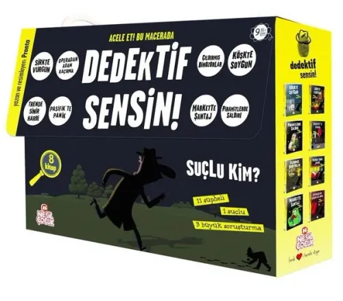 Dedektif Sensin ;(İki Set Bir Arada 8 Kitap)