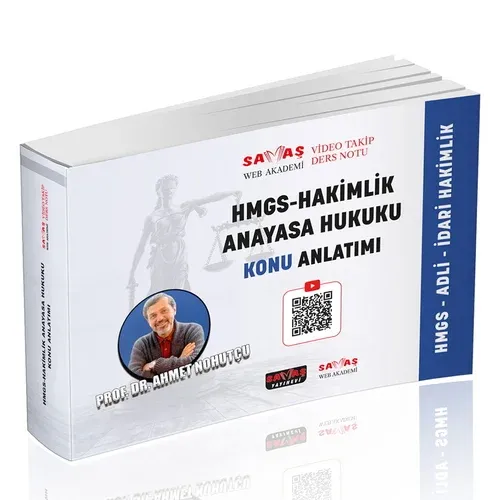 Adli-İdari Hakimlik HMGS Anayasa Hukuku Video Takip Ders Notu 2026