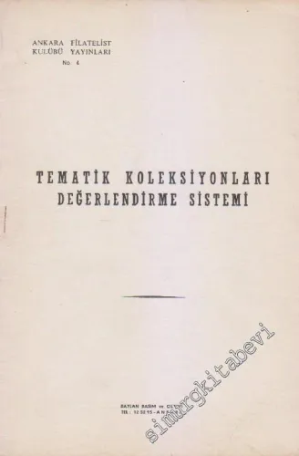 Tematik Koleksiyonları Değerlendirme Sistemi -