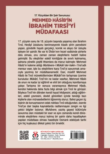 Mehmed Hâsib’in İbrahim Tırsî’yi Müdafaası Şeyma Benli Mehmed Hâsib’in İbrahim Tırsî’yi Müdafaası Şeyma Benli