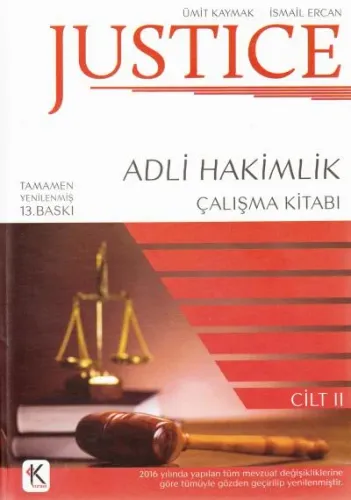 Justice - Adli Hakimlik Çalışma Kitabı (2 Cilt)