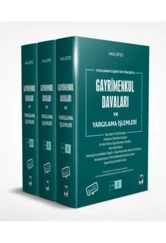 Gayrimenkul Davaları ve Yargılama İşlemleri (3 Cilt Takım)