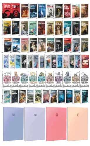 65 Dünya Klasiği ve Pastel Çizgisiz Defter Seti -1 - Halkkitabevi