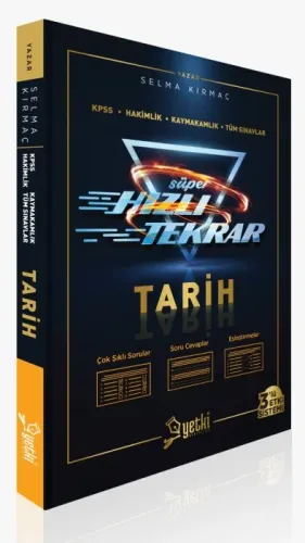 Yetki 2018 KPSS Tarih Süper Hızlı Tekrar Kitabı