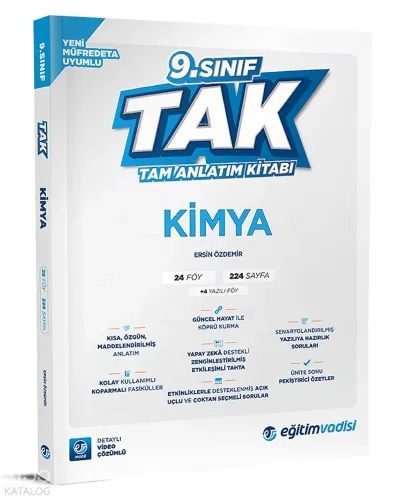 EĞİTİM VADİSİ 9. SINIF TAM ANLATIM KITABI KIMYA (26-27)