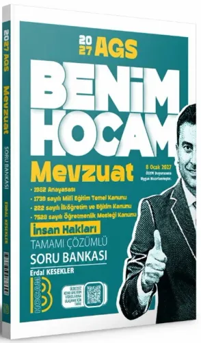 Benim Hocam Yayınları 2027 AGS Mevzuat Tamamı Çözümlü Soru Bankası