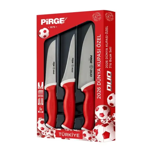 Pirge Dünya Kupası Özel 3'lü Bıçak Seti - 35426