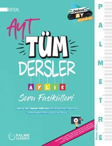 Palme Yayınları AYT Sayısal Tüm Dersler Palmetre Aylık Çalışma Fasikülleri