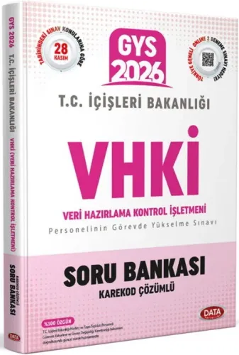 Data Yayınları 2026 T.C. İçişleri Bakanlığı VHKİ GYS Soru Bankası - Ka