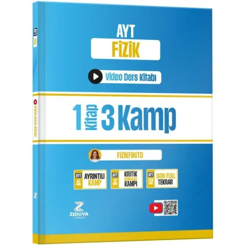 Zeduva Yayınları Fizikfinito AYT Fizik 1 Kitap 3 Kamp Video Ders Kitab