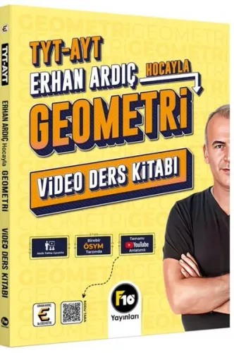 F10 Yayınları 2024 Erhan Ardıç Hocayla TYT-AYT Geometri Video Ders Kitabı
