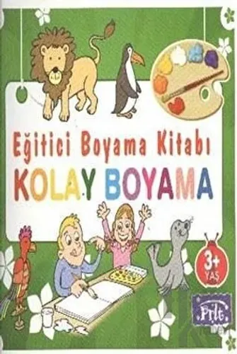 Eğitici Boyama Kitabı - Kolay Boyama - Halkkitabevi