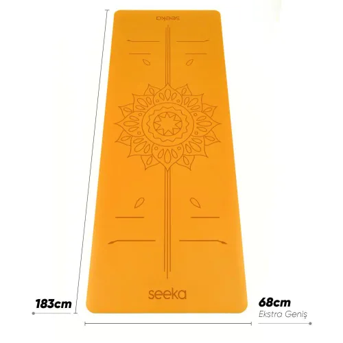 Seeka Yoga Pro Serisi Sun Yoga Mat-Turuncu