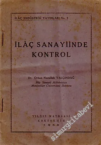 İlaç Sanayiinde Kontrol -        1950