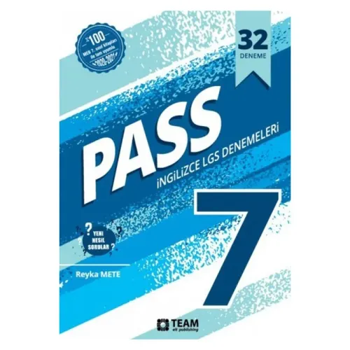TEAM PASS 7.Sınıf İNGİLİZCE 32 DENEME