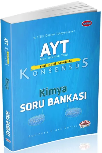 EDİTÖR AYT KİMYA KONSENSÜS SORU BANKASI