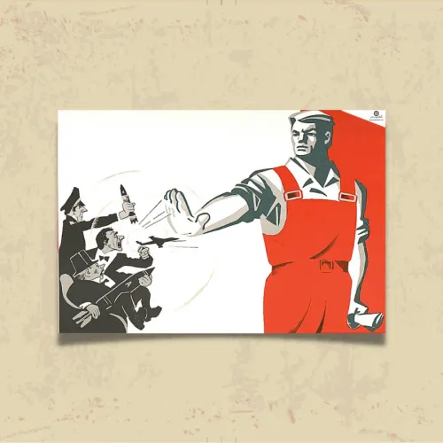 POSTER 0074 - SOVYET POSTERİ - KUŞE KAĞIT (33X48)