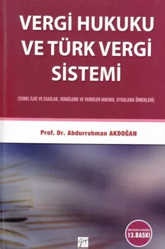 Vergi Hukuku ve Türk Vergi Sistemi
